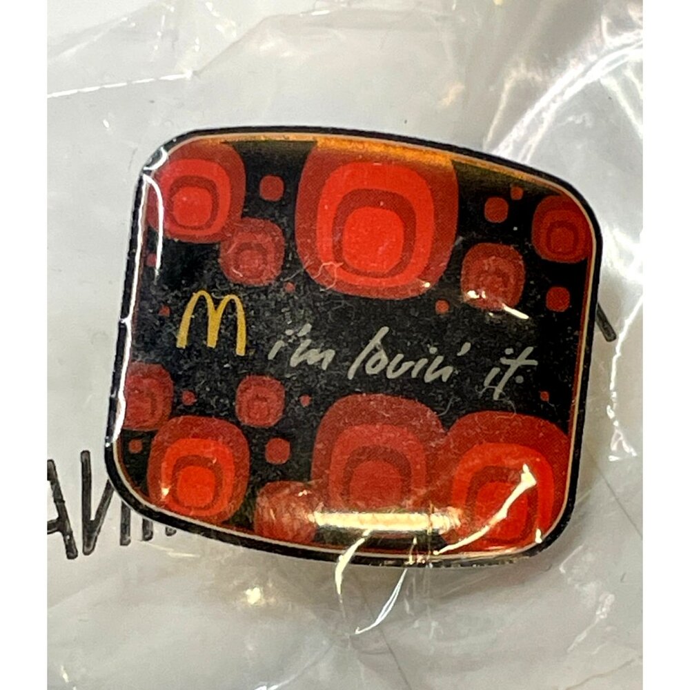 McDonalds I'm Lovin' it employee lapel pin collectible 2010 McD new sealed